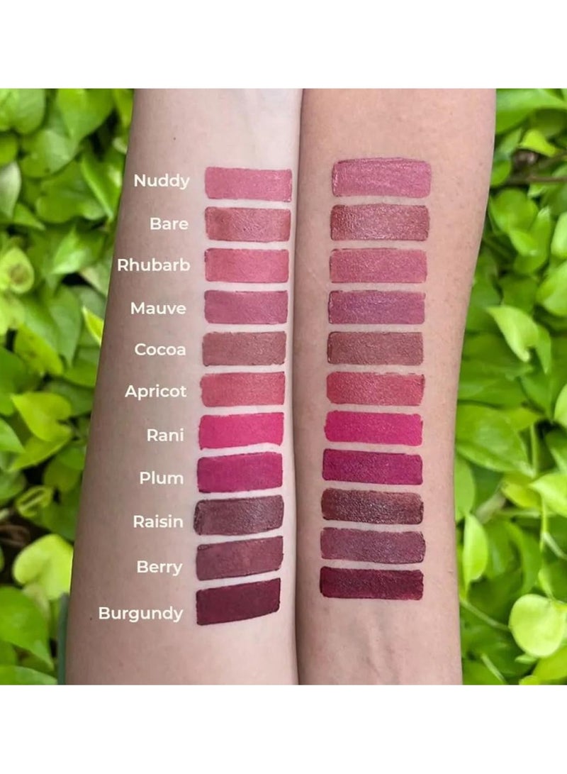 روبيز أورجانيك روج شفاه شبه مطفي، خالٍ من البارابين، بلون البرقوق - 3.7 جرام. - Image 5