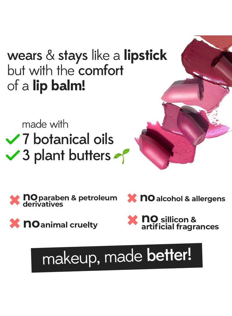 روبيز أورجانيك روج شفاه شبه مطفي، خالٍ من البارابين، بلون البرقوق - 3.7 جرام. - Image 2