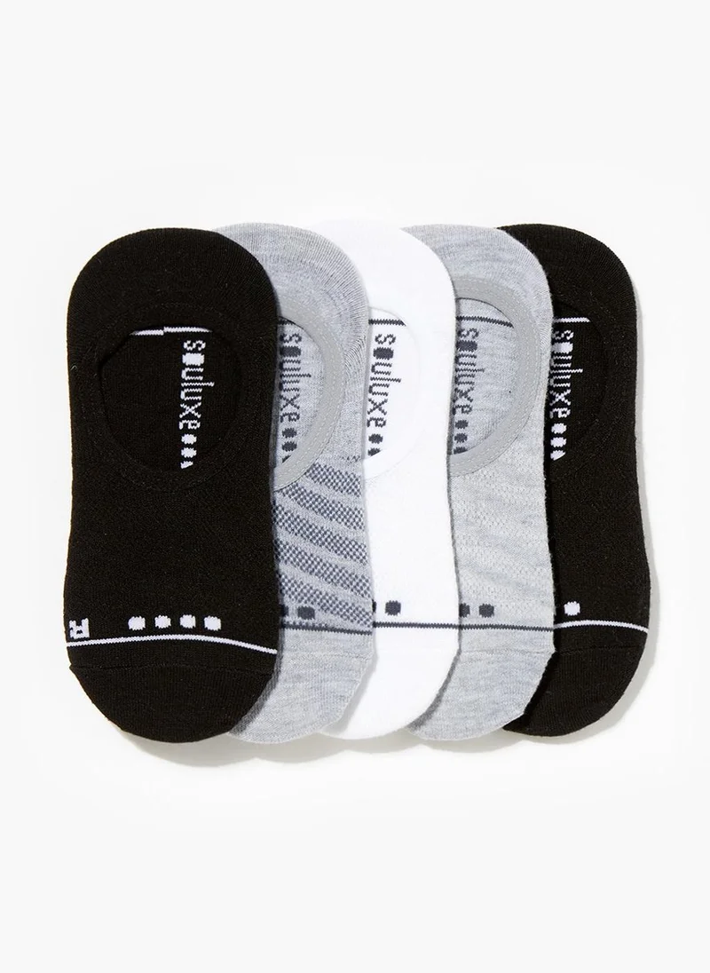 Matalan Souluxe 5 Pack Invisible Socks