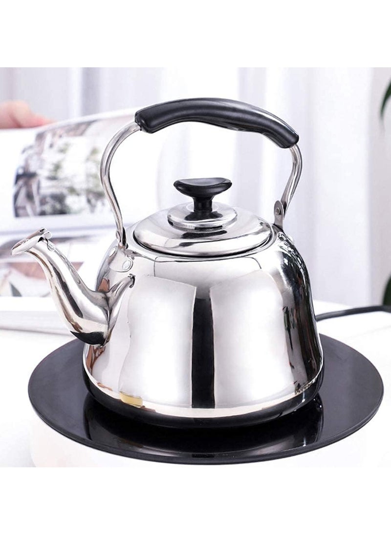 Generic - Stainless steel tea pot with whistle, 1.5 litres, silver sold by Black Fire - Image 1