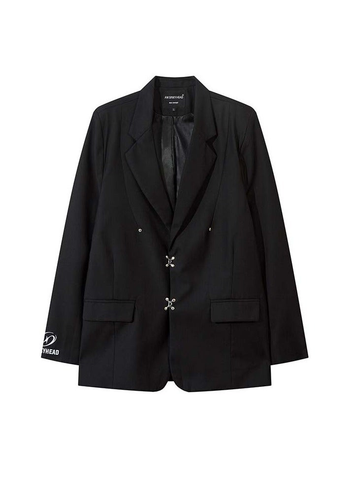 Shougu Retro Black Suit Jacket - Image 1