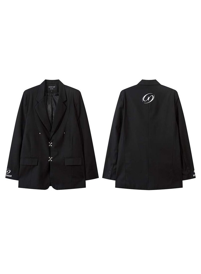 Shougu Retro Black Suit Jacket - Image 2