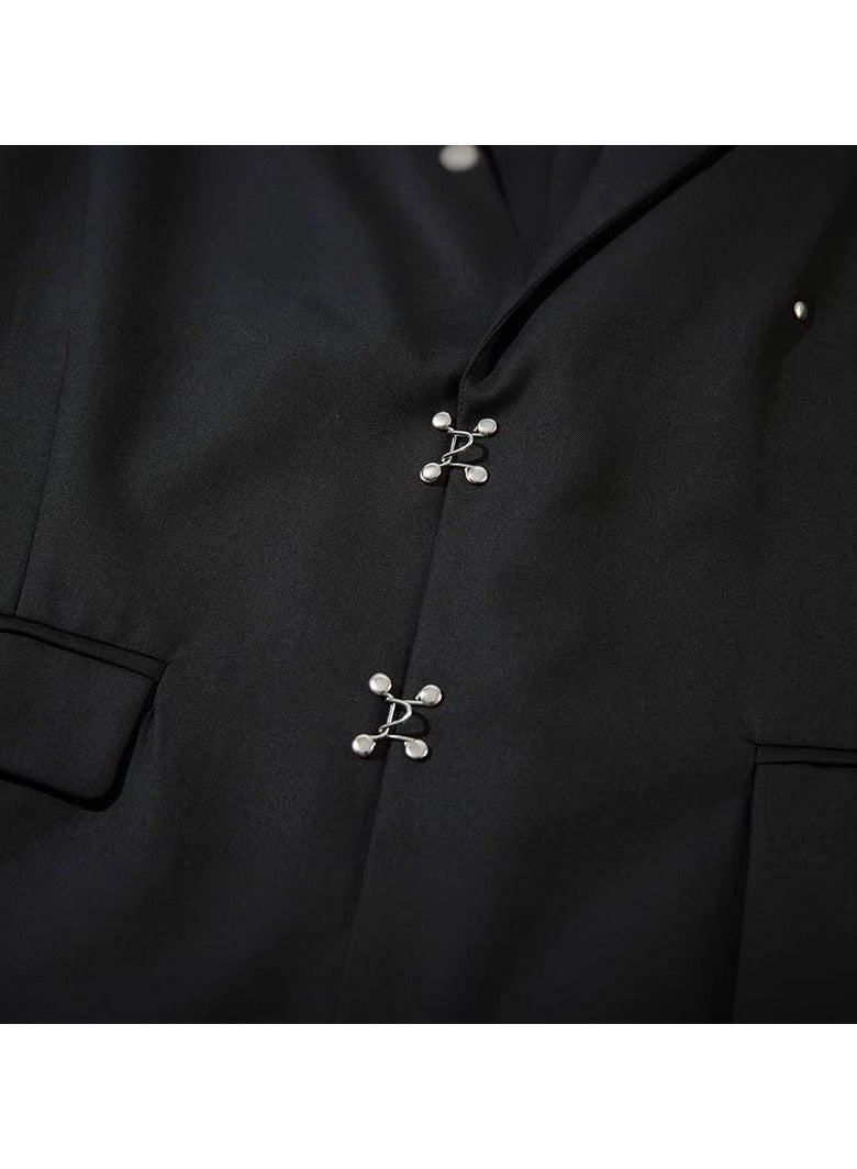 Shougu Retro Black Suit Jacket - Image 3