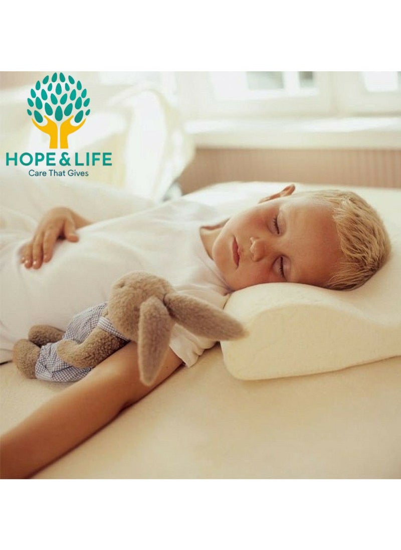 Hope And Life - Medical Memory Foam Contour Pillow for Kids and Adults Provides Proper Neck and Cervical Support - 55*35*5/7 cm - Image 1