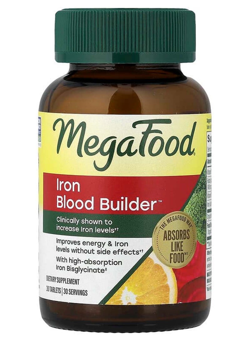 MegaFood Blood Builder, 30 Tablets - Image 1