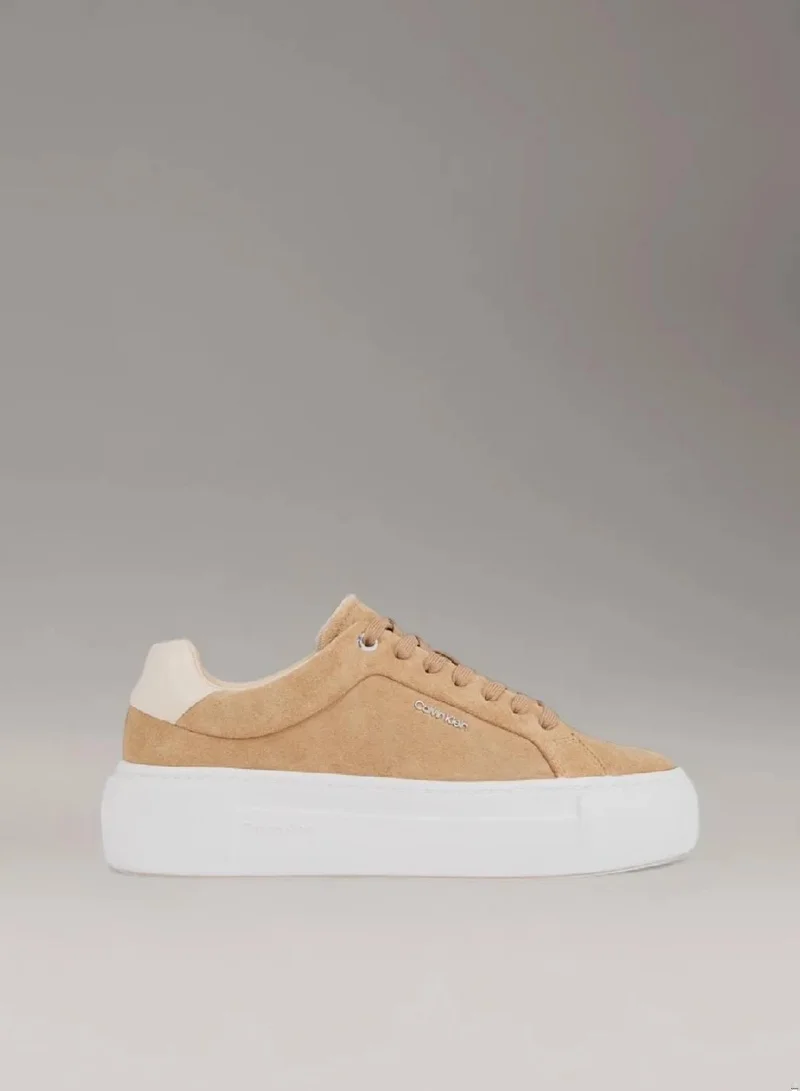 CALVIN KLEIN Suede Platform Trainers