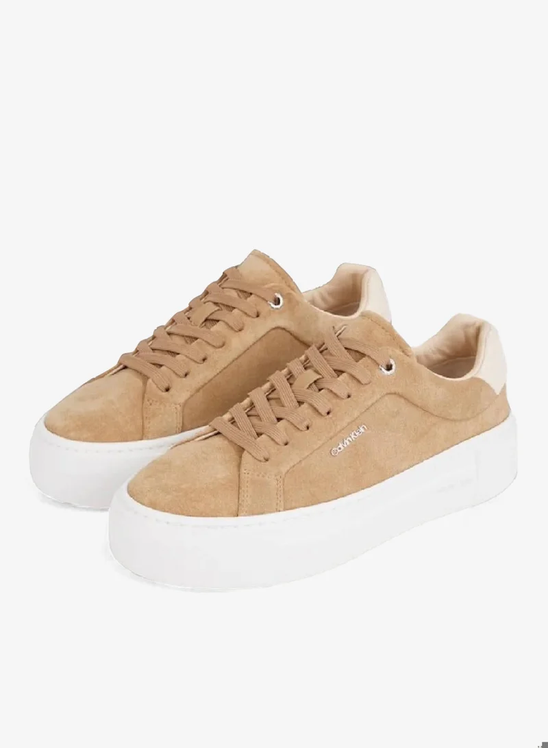 CALVIN KLEIN Suede Platform Trainers