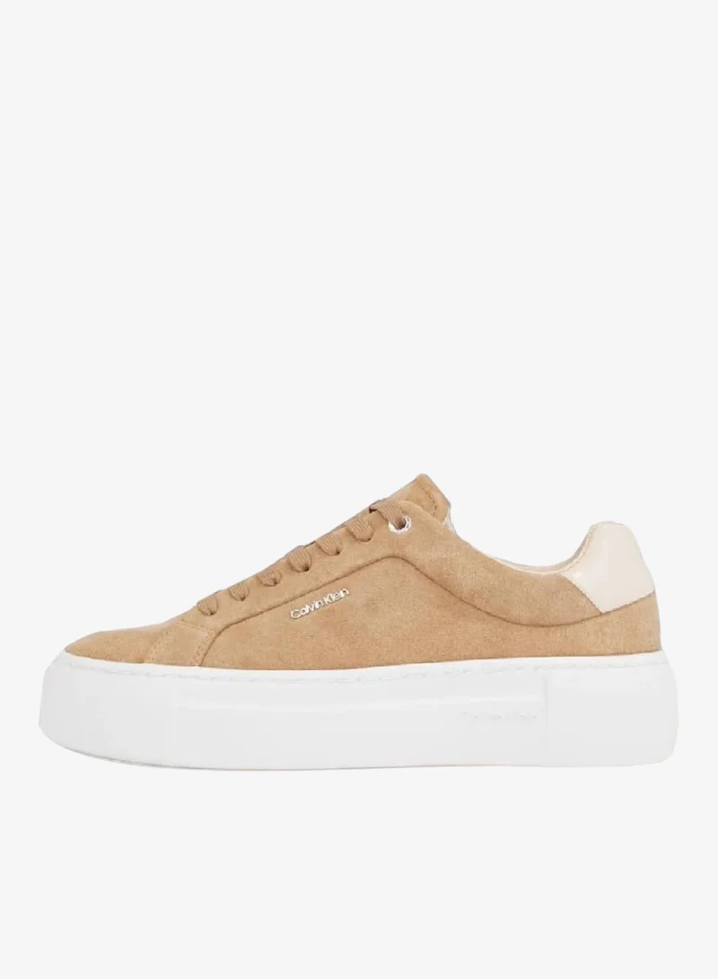 CALVIN KLEIN Suede Platform Trainers