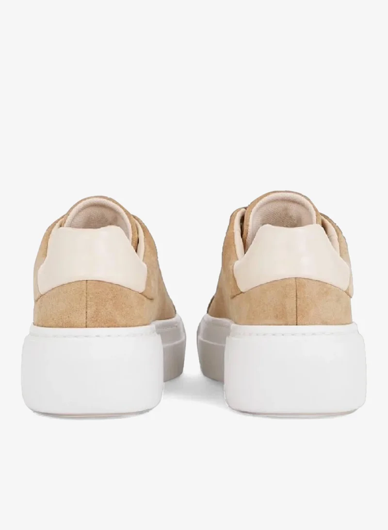 CALVIN KLEIN Suede Platform Trainers