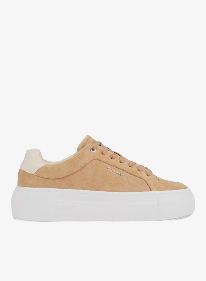 CALVIN KLEIN Suede Platform Trainers