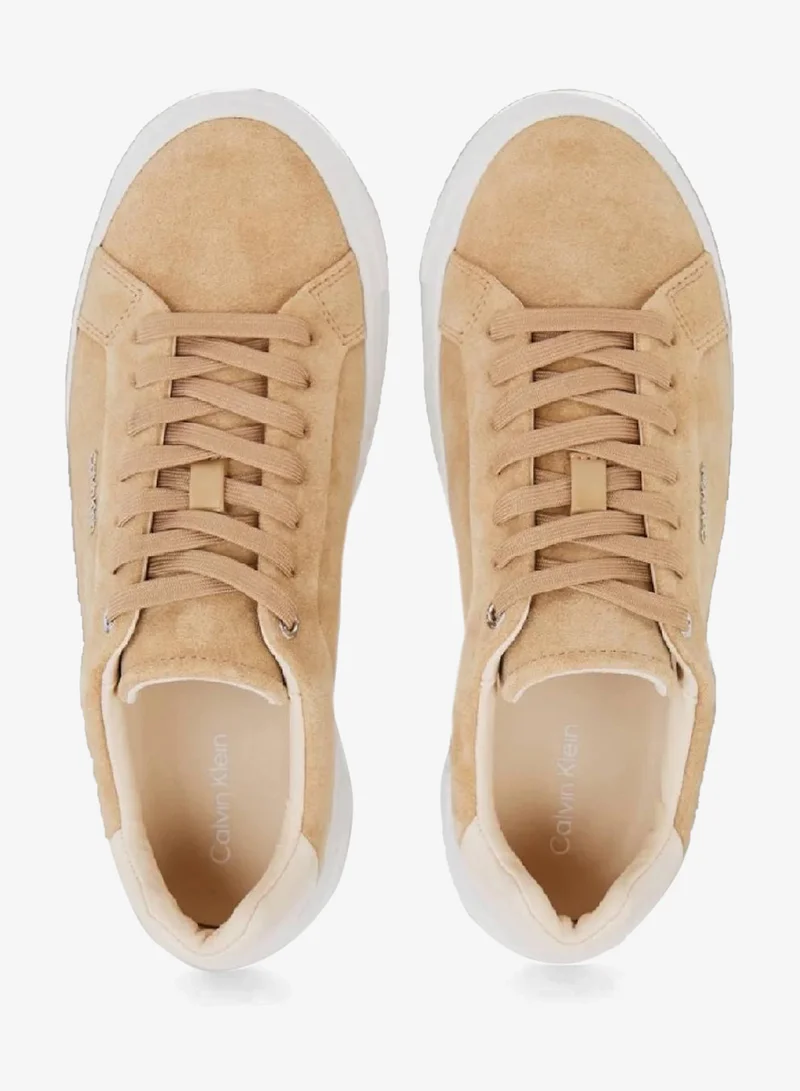 CALVIN KLEIN Suede Platform Trainers