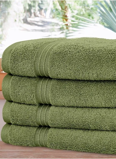 Bliss Casa 4-Piece 100% Combed Cotton Hand Towels - 550 GSM Quick Dry Highly Absorbent Hand Towel Set 16x28 Inch