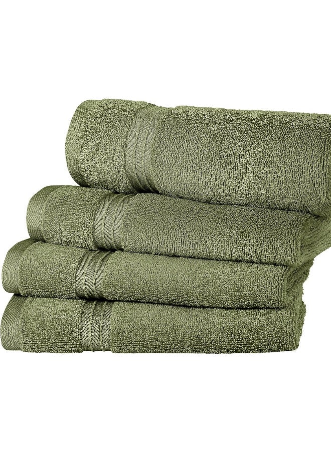 Bliss Casa 4-Piece 100% Combed Cotton Hand Towels - 550 GSM Quick Dry Highly Absorbent Hand Towel Set 16x28 Inch  - Image 2