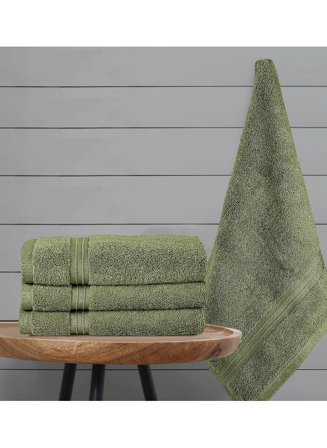 Bliss Casa 4-Piece 100% Combed Cotton Hand Towels - 550 GSM Quick Dry Highly Absorbent Hand Towel Set 16x28 Inch  - Image 3