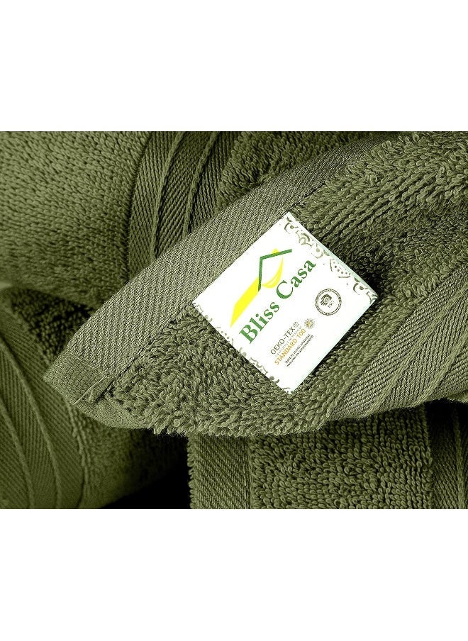 Bliss Casa 4-Piece 100% Combed Cotton Hand Towels - 550 GSM Quick Dry Highly Absorbent Hand Towel Set 16x28 Inch  - Image 5