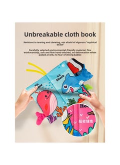 Generic Jolly Baby's Tear-Tear Early Education Cloth Book Baby Voice Baby Animal Tail Cloth Book-Color: Animal World (6 Pages And 12 Sides Contain A Sound Paper BB Device)  - Image 5