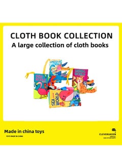 Generic Jolly Baby's Tear-Tear Early Education Cloth Book Baby Voice Baby Animal Tail Cloth Book-Color: Animal World (6 Pages And 12 Sides Contain A Sound Paper BB Device)  - Image 2