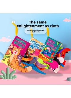Generic Jolly Baby's Tear-Tear Early Education Cloth Book Baby Voice Baby Animal Tail Cloth Book-Color: Animal World (6 Pages And 12 Sides Contain A Sound Paper BB Device)  - Image 3