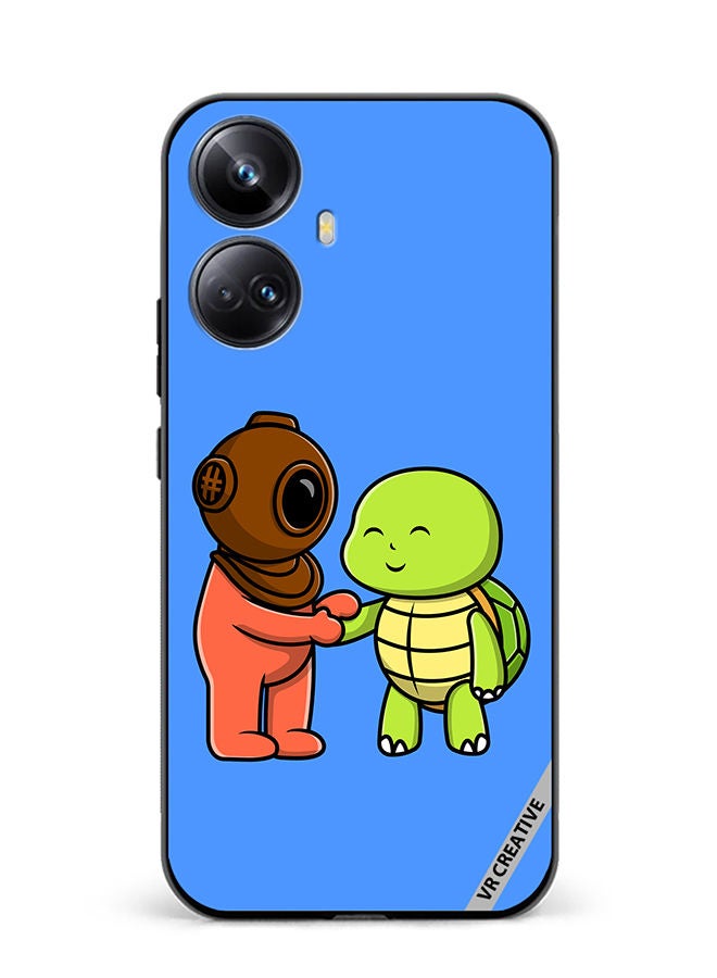 VR CREATIVE Protective Case Cover For Realme 10 Pro Plus Cute Diver Design Multicolour - Image 1