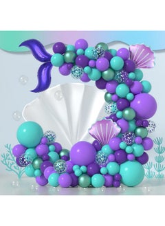 Mermaid Balloon Arch Kit Mermaid Party Decorations Mermaid Tail Balloons Purple And Teal Confetti Balloons Mermaid Under The Sea Balloons For Mermaid Baby Shower Birthday Party Supplies - pzsku/Z2C0ED5124B6935166B4CZ/45/_/1734347163/a4804ab1-633a-478b-be4f-f86ae9a1f2b3