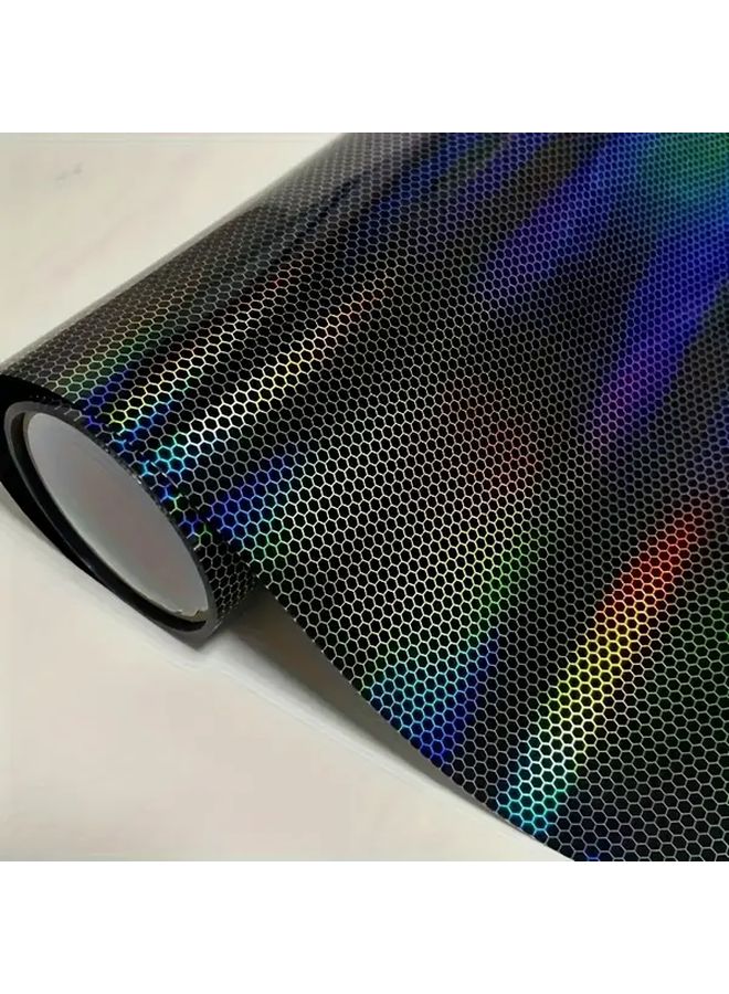 Black Car Headlight Sticker Protection Film 11 81x39 37in Waterproof UV Resistant - Image 5