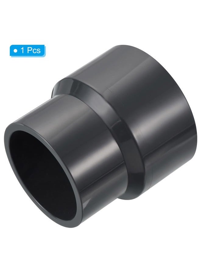 PATIKIL PVC Reducer Pipe Fitting 3.5x3 Inch Socket, Straight Coupling Adapter Connector, Grey - Image 3