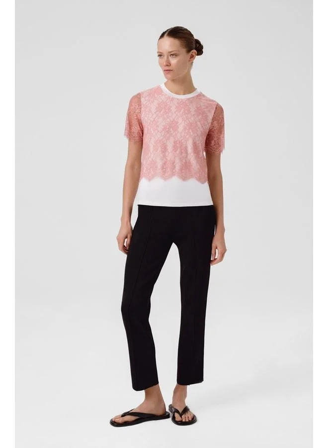 Mısırlı 1951 Bone Pink Lace Women's T-Shirt.