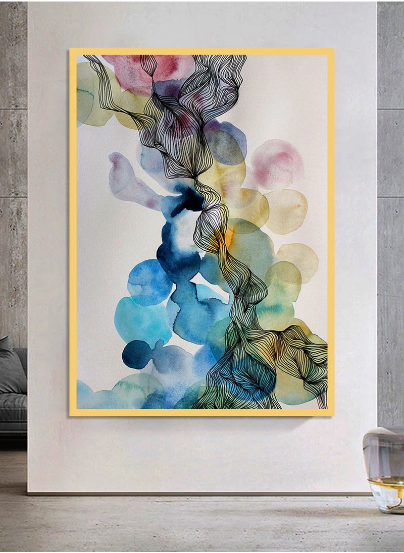 AIWANTO Abstract Crystal Porcelain Decorative Wall Painting  - Image 1