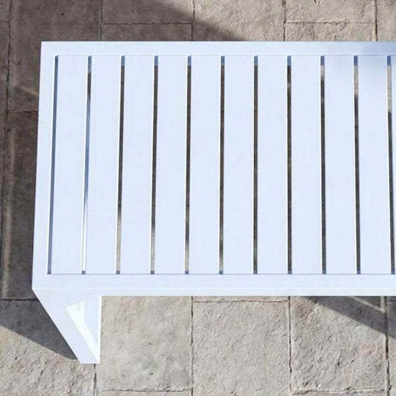 DANUBE HOME Infante Center Table | All Weather 1 Piece Outdoor Coffee Table | Modern Design Furniture For Balcony, Garden Bench Seating Terrace Lawn Patio Poolside - L60xW38xH34cm -Light Blue - Image 5