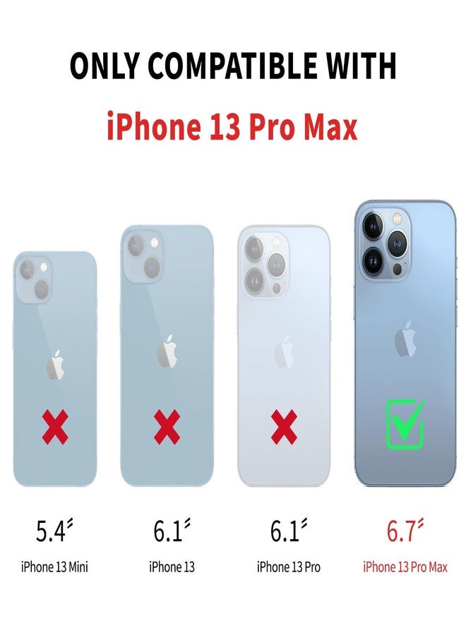 DJDUCK Designed for iPhone 13 Pro Max Case Wallet, Card Holder Case with[2 Screen Protectors][Magnetic Clasp Folio Cover][RFID Blocking Leather]Shockproof Women Men Cases 6.7"forApple 13 Pro Max Light Brown - Image 2