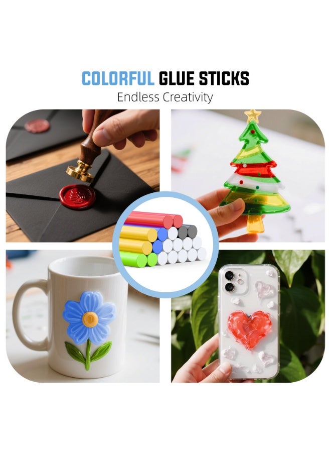 كاترك طقم مسدس غراء ساخن لاسلكي، تسخين سريع في 30 ثانية، مسدس غراء صغير مع 20 عصا غراء، صغير الحجم وقابل للحمل مع بطارية مدمجة 2500 مللي أمبير/ساعة، إيقاف تلقائي، مثالي للأعمال اليدوية والمدرسة والإصلاحات (كاكي) - Image 3