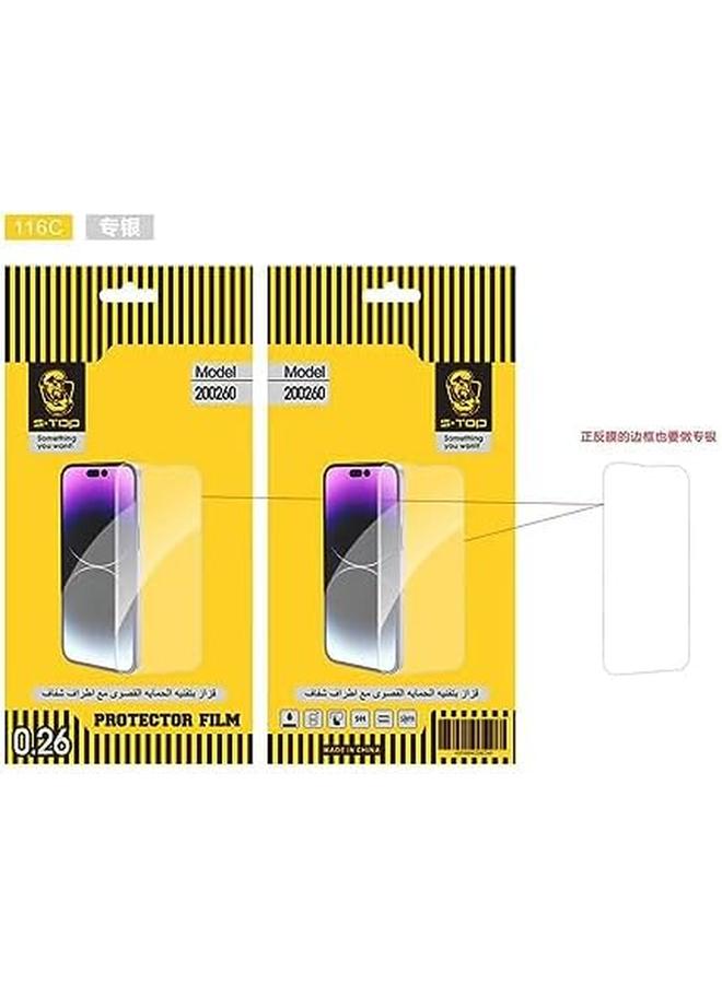 اس-توب ملصق حماية الشاشة ضد بصمات الأصابع لجميع موديلات آيفون – حماية شفافة للغاية - Image 3