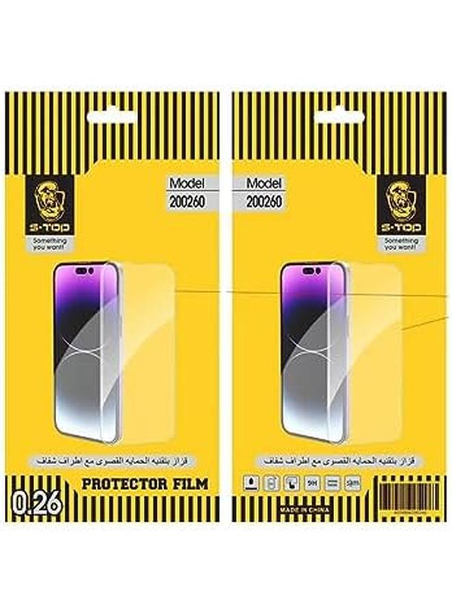اس-توب ملصق حماية الشاشة ضد بصمات الأصابع لجميع موديلات آيفون – حماية شفافة للغاية - Image 4