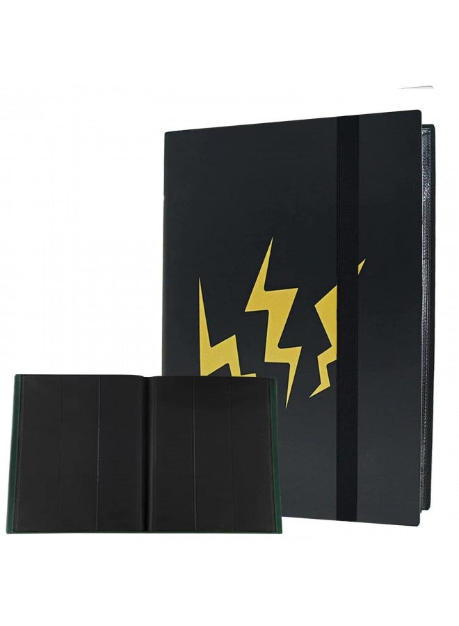 Topcolorusa 9 Pocket Trading Card Album Scrapbook Scrapbook Trading Cards Album Binder with 360 card capacity (black)  - Image 1