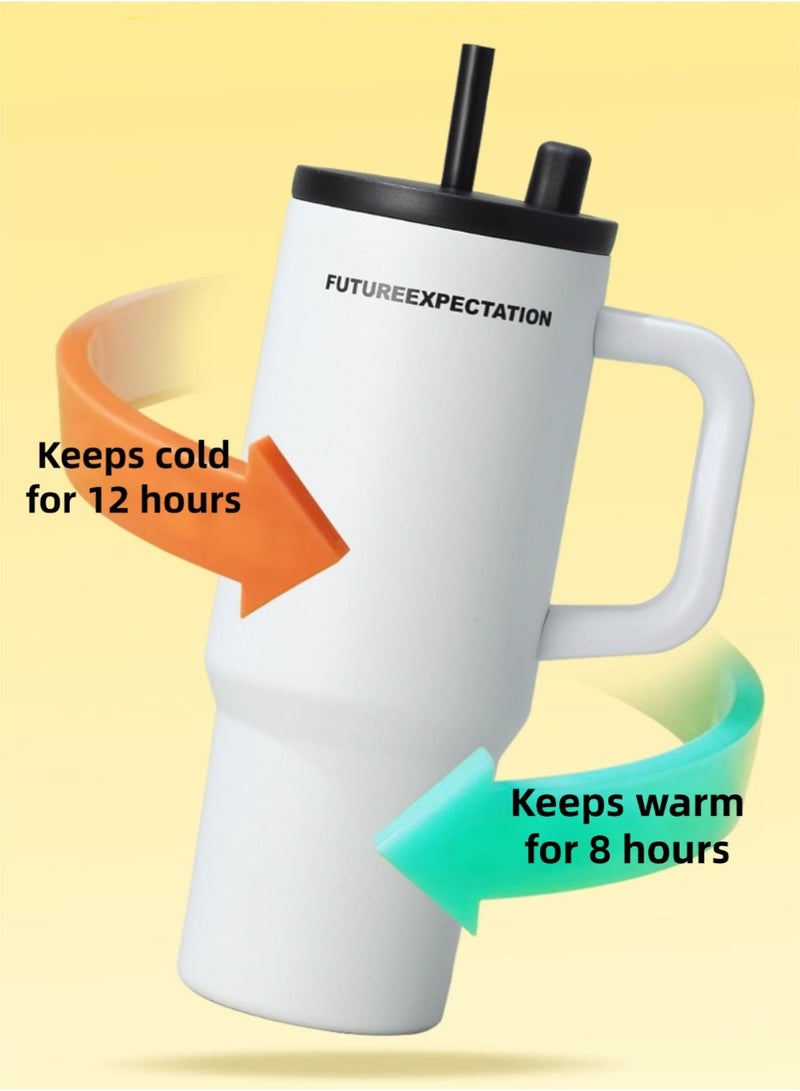 710 مل بهلوان معزول بالفراغ من الفولاذ المقاوم للصدأ مع غطاء وقش للمياه والشاي المثلج أو القهوة والعصائر والمزيد 24 أوقية - Image 4