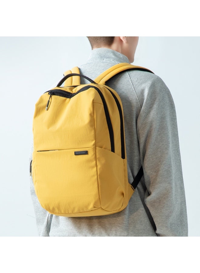 Mark Ryden MR1106 Yellow Light Line Series Backpack – Ultra Lightweight 0.74kg, Fits 15.6” Laptop & Tablet, Water-Resistant Oxford Fabric, YKK Zipper, Adjustable Straps - Image 2