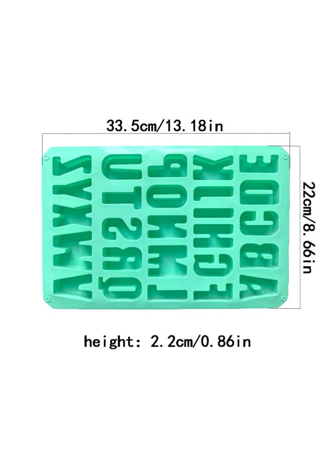 26 Capital English Letter 603 Silicone Chocolate Mold Plaster Mold Cold Handmade Soap Mold DIY Cake Mold-Color:Rice Powder - Image 4