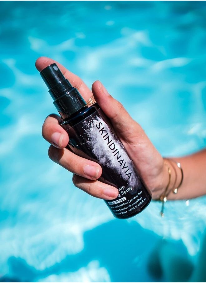 SKINDINAVIA - Skindinavia The Makeup Finishing Spray Oil Control, For Oily Skin, Long-Lasting Up to 16+ Hours, Heat-Resistant & Waterproof, Fine Mist Finishing Spray for Makeup (4 Oz) - Image 1