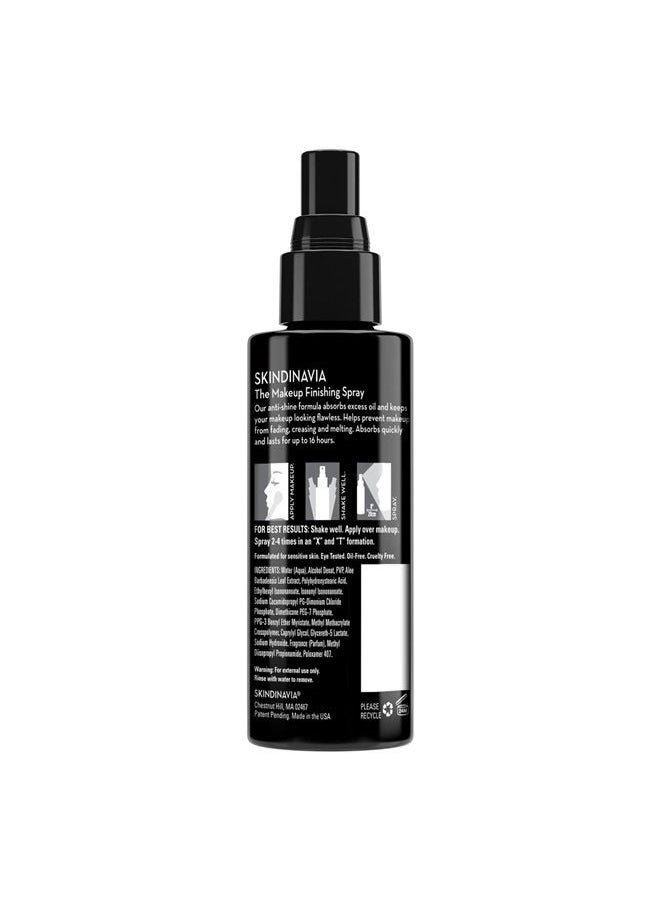 SKINDINAVIA - Skindinavia The Makeup Finishing Spray Oil Control, For Oily Skin, Long-Lasting Up to 16+ Hours, Heat-Resistant & Waterproof, Fine Mist Finishing Spray for Makeup (4 Oz) - Image 1