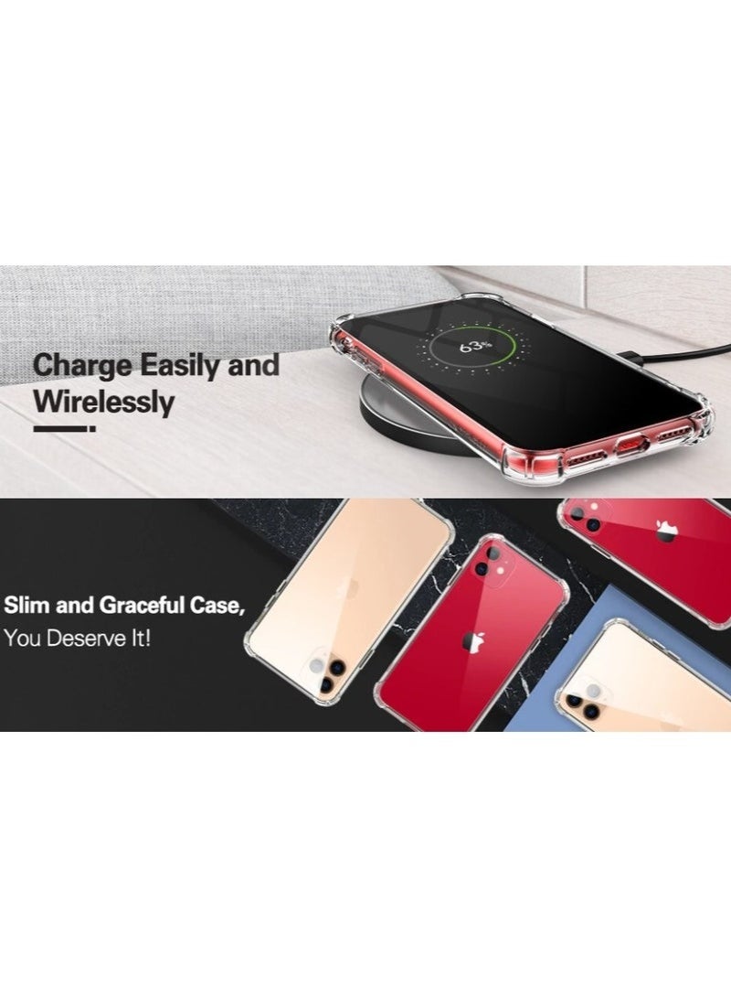 ليدين جراب شفاف لهاتف iPhone 11 جراب خلفي مرن ناعم من السيليكون مقاوم للصدمات ومضاد للخدش مع زاوية معززة ومتوافق مع iPhone 11 شفاف - Image 5