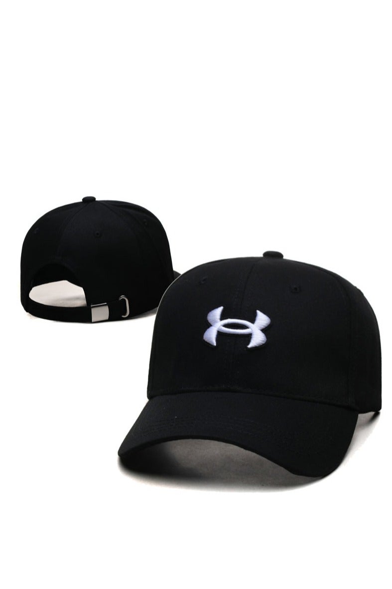Under Armour Black Baseball Cap, Classic Logo Embroidery, Adjustable Sports Casual Cap
