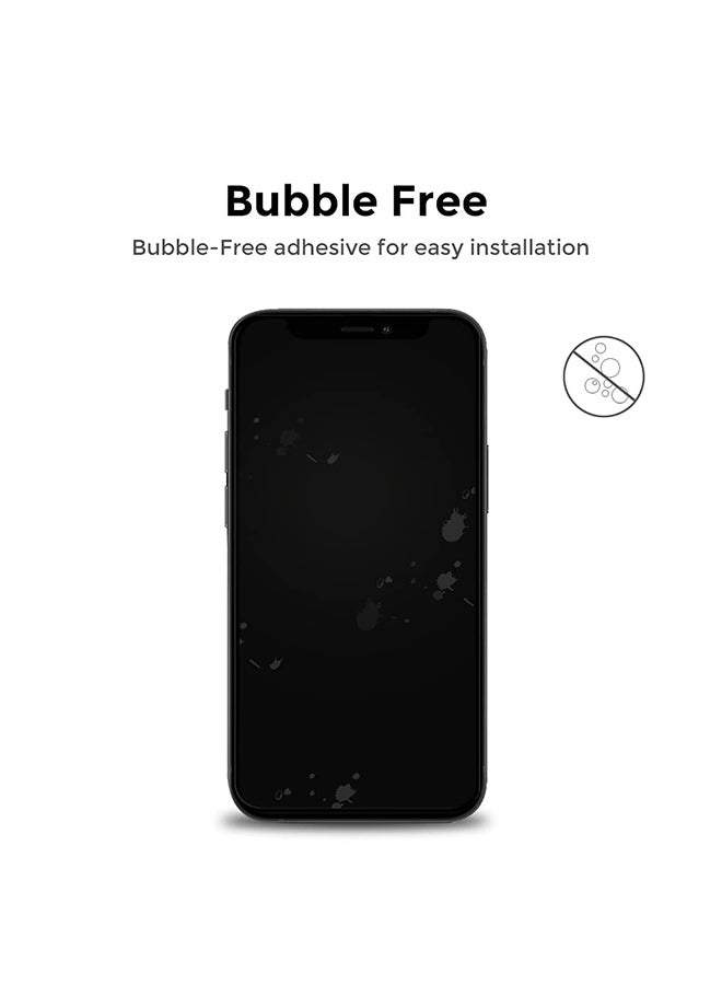 2 Pack Full Coverage Tempered Glass for Xiaomi Poco F6 5G Screen Protector, 9H Hardness Black Edge Tempered Glass Film HD Clear Screen Guard
