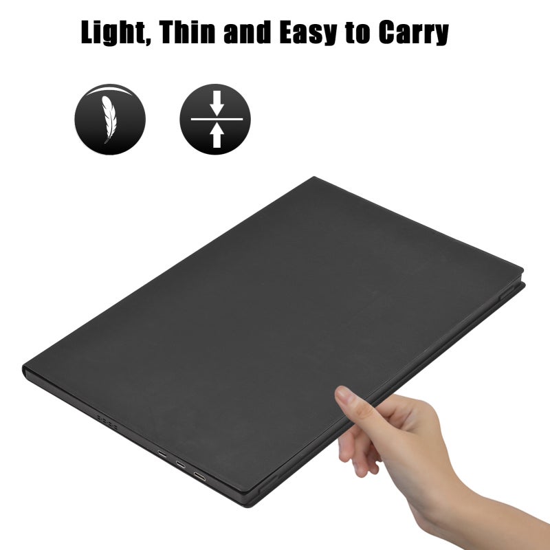 Portable Monitor: 16-Inch 2K IPS Screen, 120Hz Refresh Rate, CNC Aluminum Alloy Shell - Ultra-Thin Lightweight Display for Business Trips Travel Device Compatibility - Image 5