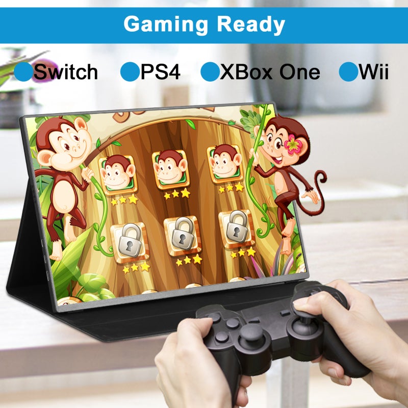 Portable Monitor: 16-Inch 2K IPS Screen, 120Hz Refresh Rate, CNC Aluminum Alloy Shell - Ultra-Thin Lightweight Display for Business Trips Travel Device Compatibility - Image 3