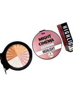 Might Cinema Might Cinema Highlighter Palette – 4 Shades: Silver, Gold, Copper, Rose  - Image 3
