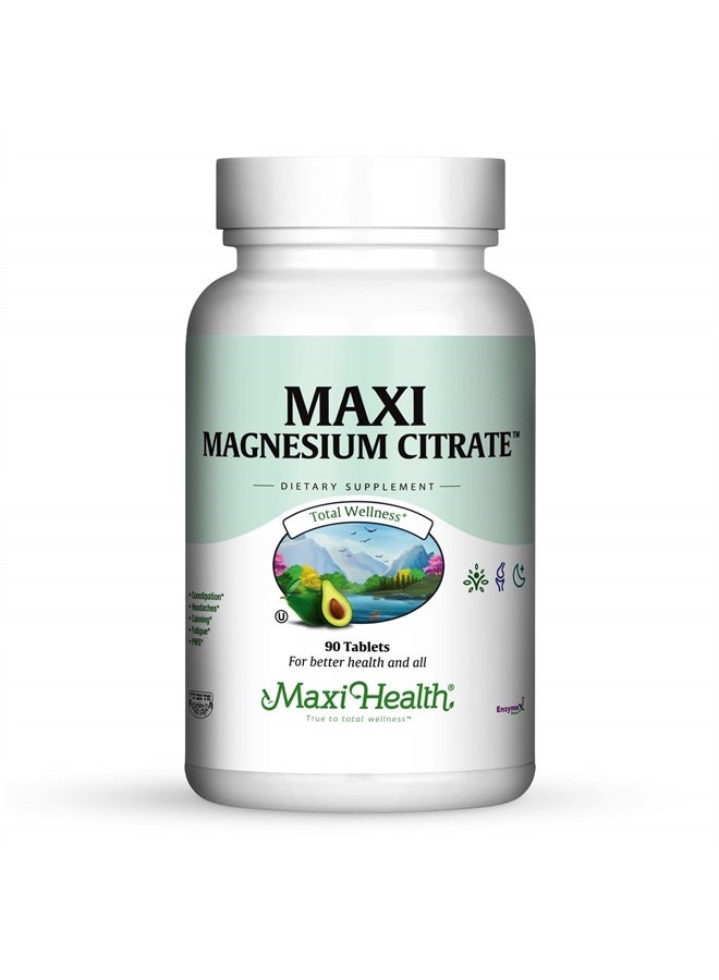 Maxi Health Maxi Magnesium Citrate Supplement, 90 Count (MCT) - Image 1