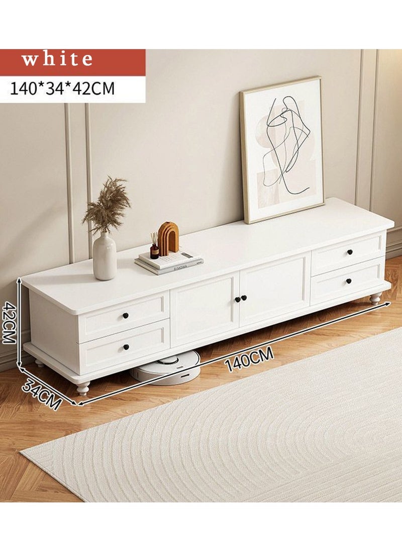 TV Table, TV Stand, White TV Cabinet, 140cm Television Cabinet with Storage and Drawers, Living Room Furniture TV Table, Television Stand Modern Media Storage Stand Shelves - pzsku/Z2C0FB7FB0AEB19C309E5Z/45/_/1725354443/d126f549-130d-4dda-9634-9d3fc9cd8232