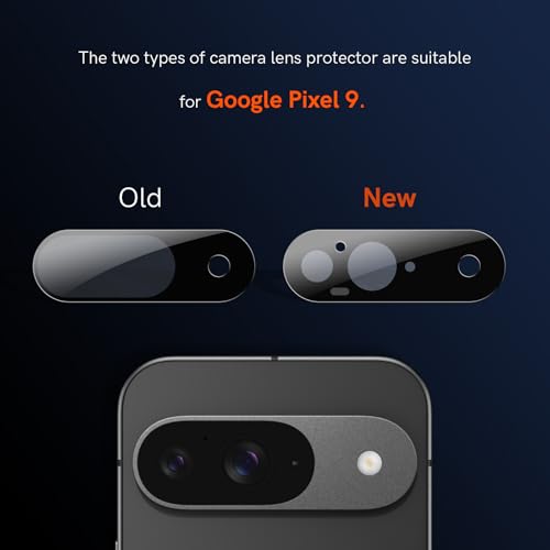 LK 2 Pack for Google Pixel 9 Screen Protector with 2 Pack Camera Lens Protector, HD Ultra-thin, 9H Hardness Tempered Glass Screen Protector for Pixel 9 [Fingerprint Compatible] Bubble-Free - Image 3