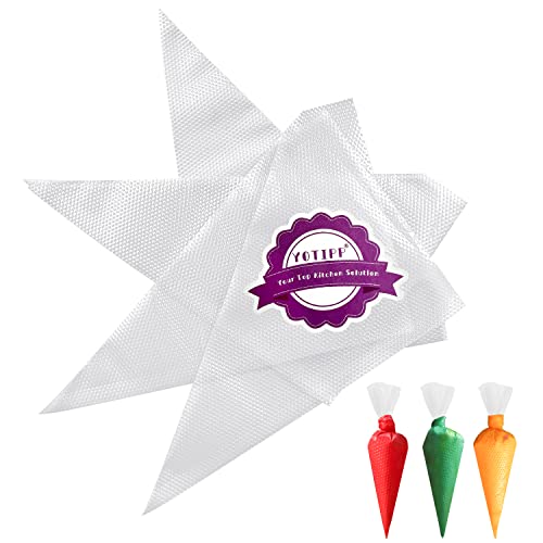YOTIPP Thickened 100pcs/set Disposable Pastry Bag Icing Piping Bag Cake Cupcake Decorating Bags (16inch Thickened) - Image 1