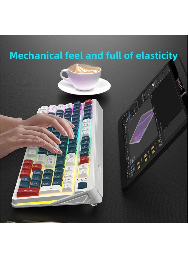 Generic Neutral K97 Game Wired Keyboard Three Color Luminous Mechanical Feel Desktop Computer Accessories Private Model-Color:K97 Black And Green Rainbow Glow  - Image 5